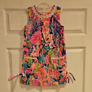 Lilly Pulitzer Vibrant Pink and Blue Kids Dress